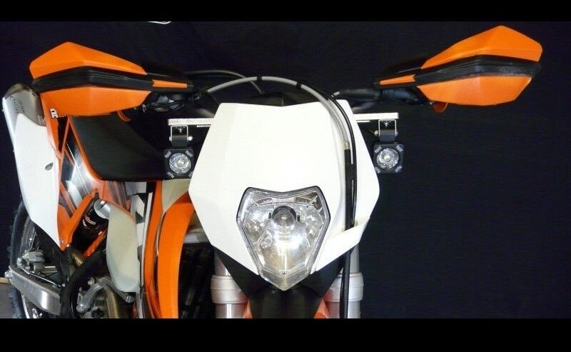MECASYSTEM メカシステム Top Light MECA with aluminum supports＋2 LED 100W ヘッドライト 灯火類 電装系