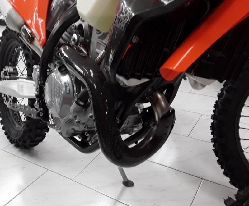 MECASYSTEM メカシステム Protects carbon manifold KTM 350 EXCF／HUSQVARNA FE AM 2020-2021 350EXC-F マフラーガード・ヒートガード マフラー