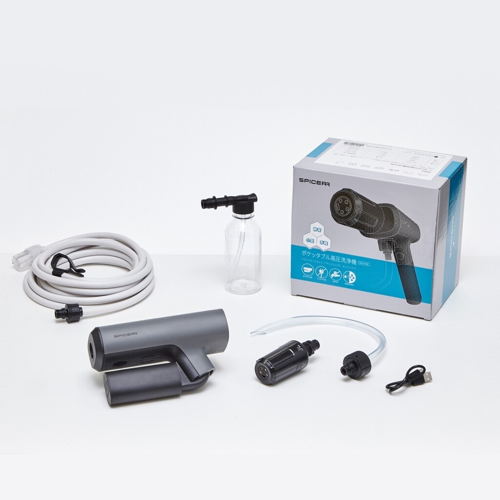 SPICERR スパイサー ポケッタブル高圧洗浄機 SWU-201(BK) その他工具