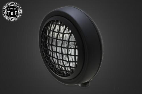 Garage T&F ガレージ 4.5インチグリルヘッドライト ヘッドライト 灯火類 電装系 レンズカラー：クリアー / ヘッドライトボディカラー：マットブラック