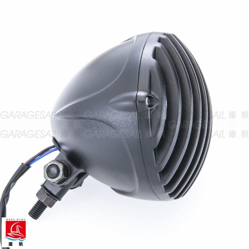 GarageSaiL ガレージセイル 4.5' Headlight ヘッドライト 灯火類 電装系 カラー：Black shell Silver frame