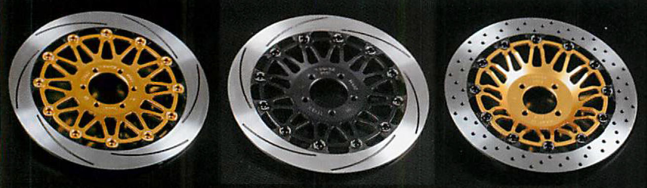 TAR・OX タロックス フロントディスク Z1-R MK-II KAWASAKI カワサキ ブレーキディスクローター ブレーキ 使用箇所：右 / アウタータイプ：スリット / インナーカラー：ゴールド / フローティングピンカラー：レッド