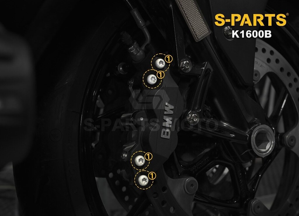 S-PARTS エスパーツ フロントブレーキキャリパー ボディ取付ボルト K1600 B BMW その他汎用外装部品・ドレスアップパーツ 外装｜ウェビック　店