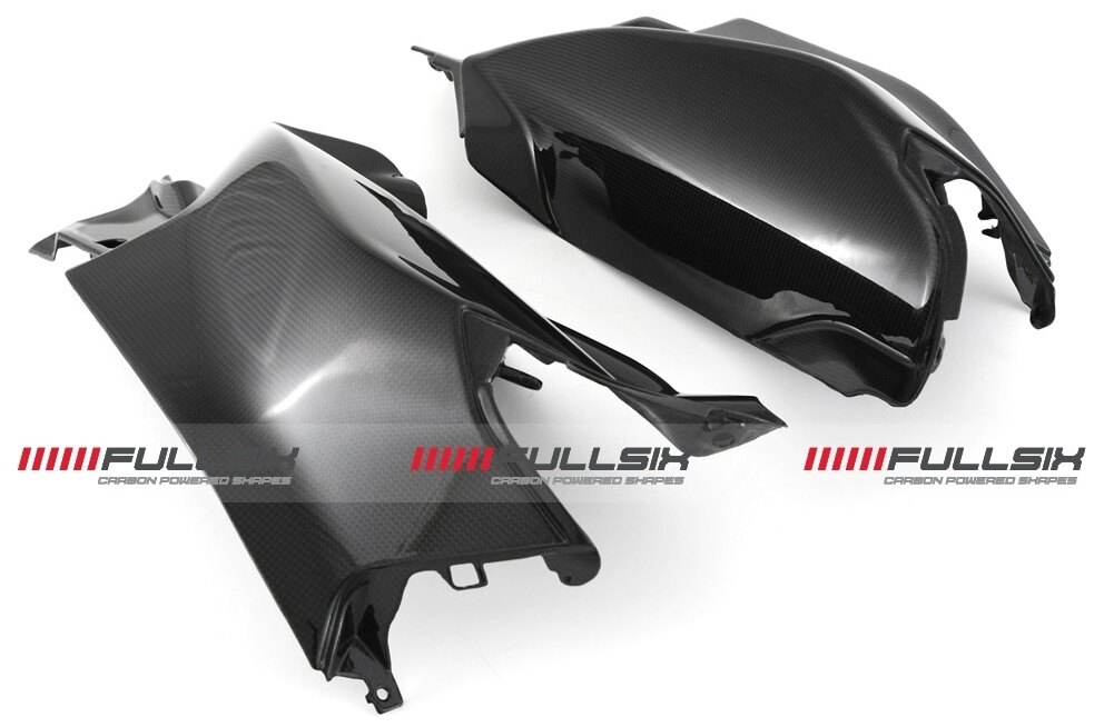 FullSix フルシックス サイドパネル(インナーセット) Panigale V4S V4 DUCATI ドゥカティ サイドカウル・サイドカバー カウル関連 外装 コーティング：マットコート（艶なし） / カーボン繊維の織り方：245Twill 綾織り