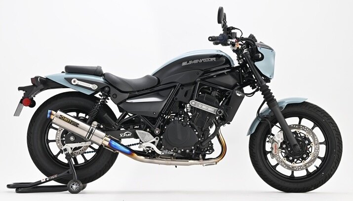 BEET ビート New NASSERT-R フルエキゾーストマフラー ELIMINATOR 400 KAWASAKI カワサキ マフラー カラー：クリアチタンサイレンサー｜ウェビック　店