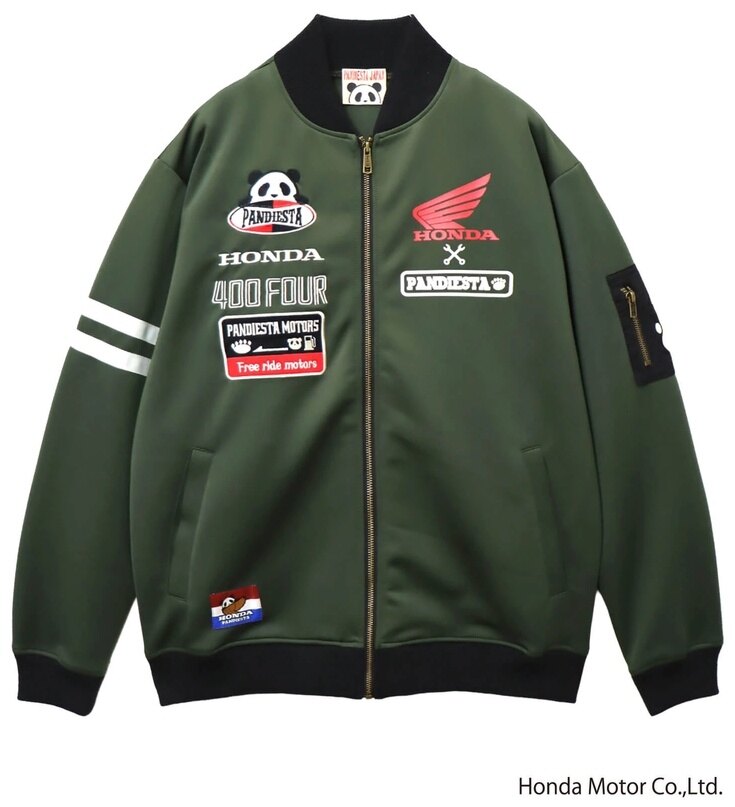 Honda Official Licensed Product ホンダオフィシャルプロダクト SB Pandiesta CB400FOUR ライディング トラックジャケット MENS／WOMENS パンディエスタ カジュアルジャケット アパレル