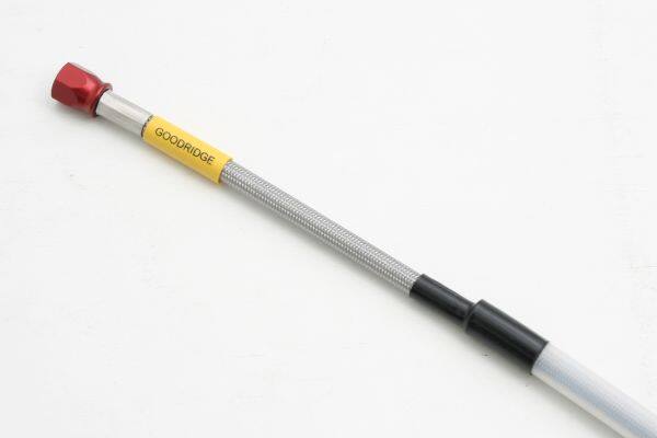 GOODRIDGE グッドリッジ ビルドアライン オフロード・モタードモデル用ユニバーサルブレーキホース ブレーキホース・クラッチホース ブレーキ ホース全長：1660mm / ホースカラー：クリア／ソケットタイプ：アルミ