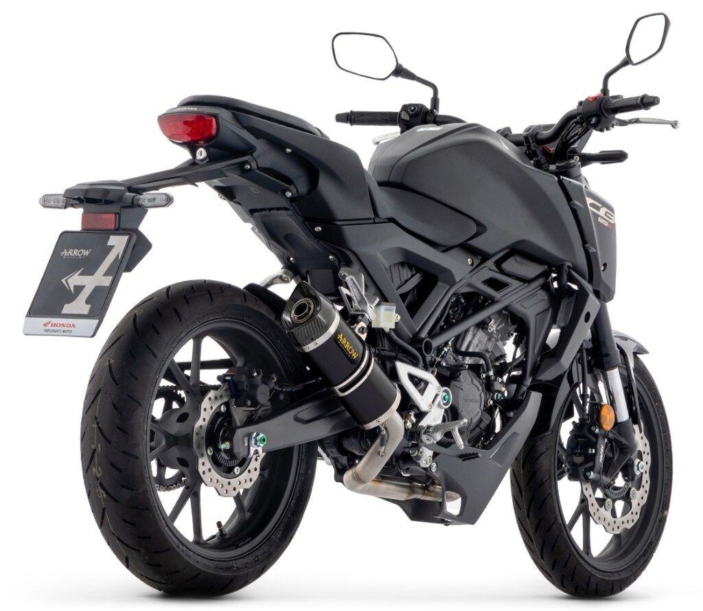 ARROW アロー Full system racing with Thunder aluminium'Dark'silencers CB 125 R HONDA ホンダ フルエキゾーストマフラー マフラー