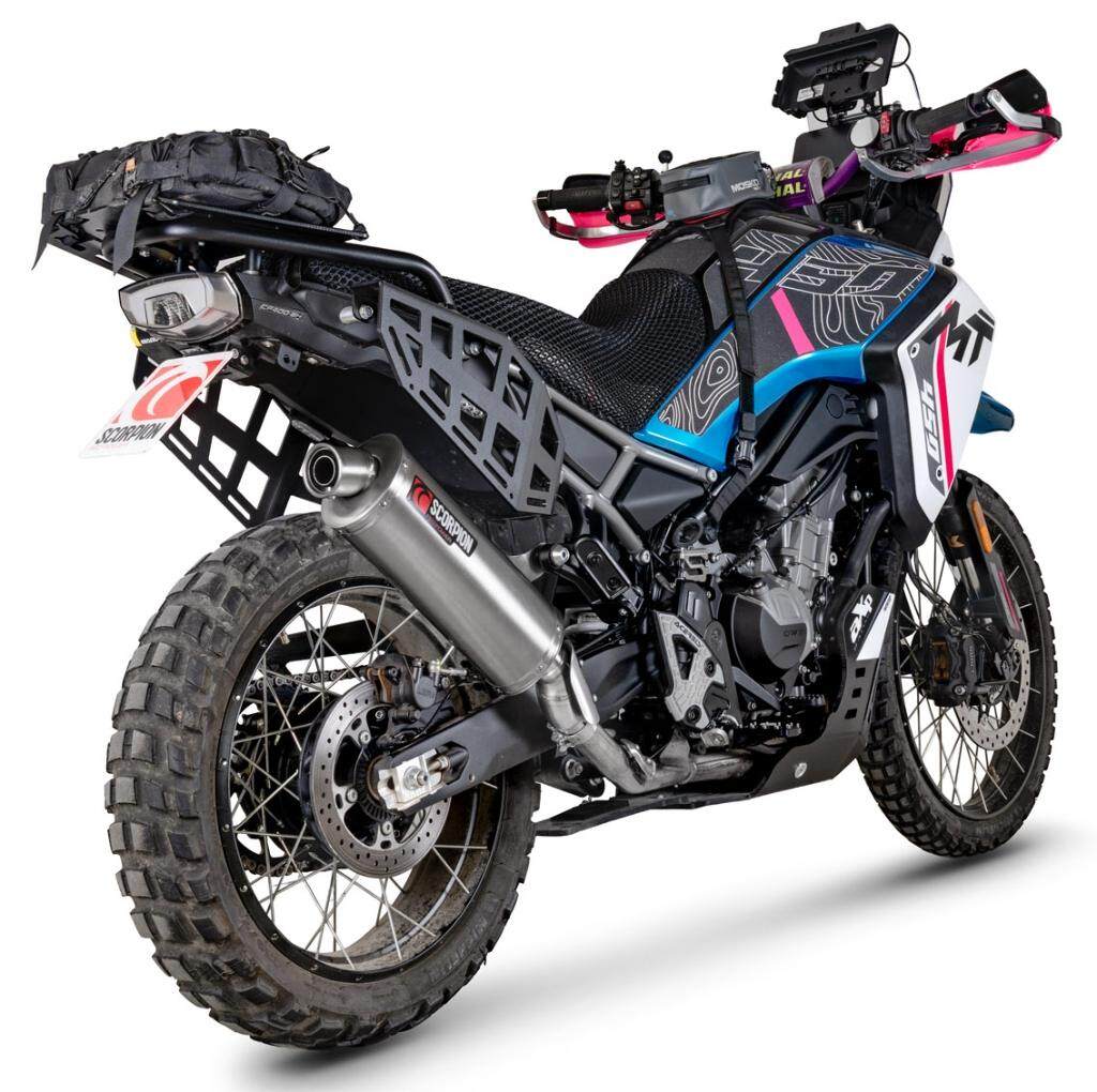 SCORPION スコーピオン ファクトリーオーバル スリップオンマフラー 450 MT CFMOTO マフラー｜ウェビック　店 43,294円