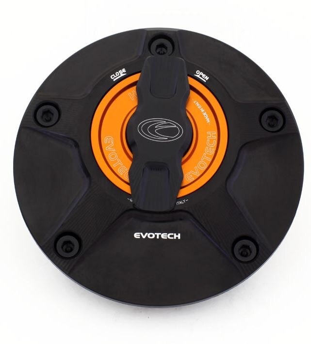 EVOTECH エボテック Rapid Fuel Cap， Orange ガソリンタンクキャップボルト タンク関連 外装｜ウェビック　店 22,545円