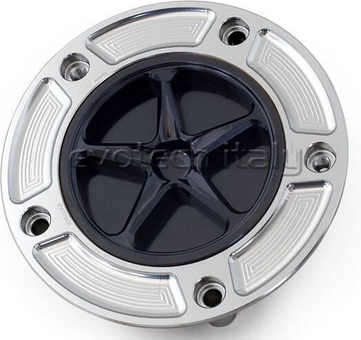EVOTECH エボテック Fuel Cap 5 Bolts， Matt Black ガソリンタンクキャップボルト タンク関連 外装