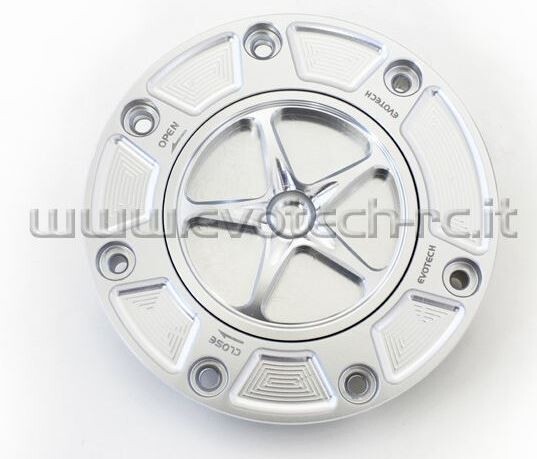 EVOTECH エボテック Fuel Cap， Silver ガソリンタンクキャップボルト タンク関連 外装