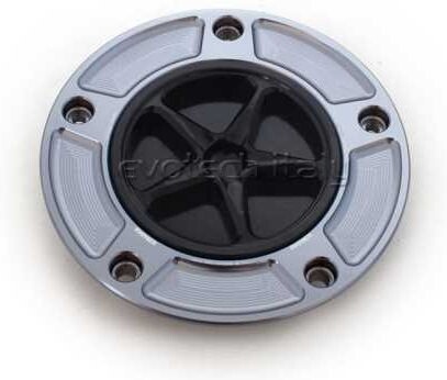 EVOTECH エボテック Fuel Cap， Black ガソリンタンクキャップボルト タンク関連 外装