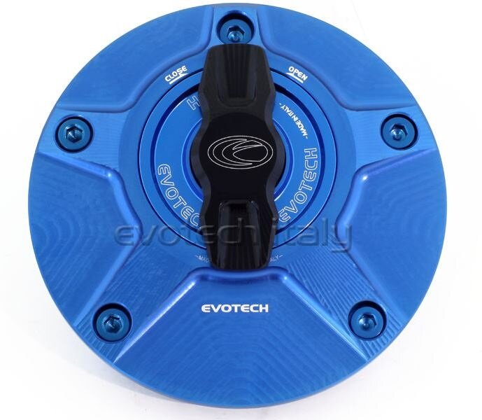 EVOTECH エボテック Rapid Fuel Cap， Blue ガソリンタンクキャップボルト タンク関連 外装