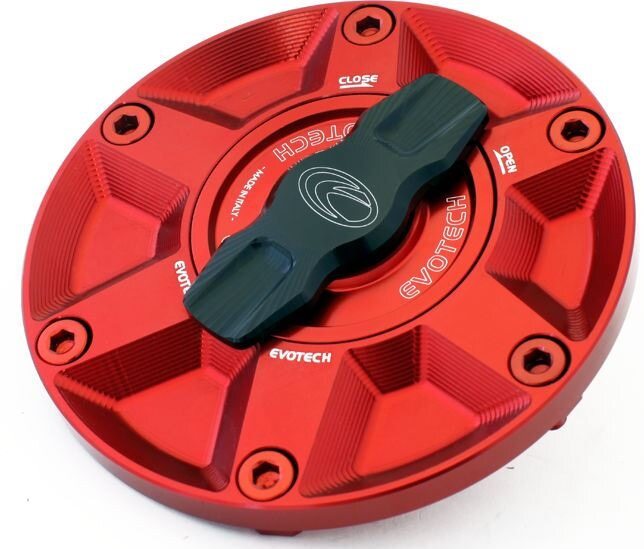 EVOTECH エボテック Rapid Fuel Cap， Red ガソリンタンクキャップボルト タンク関連 外装｜ウェビック　店