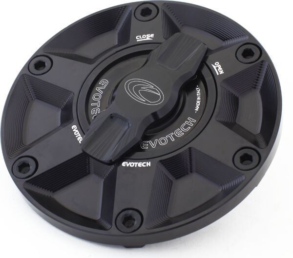 EVOTECH エボテック Rapid Fuel Cap， Black ガソリンタンクキャップボルト タンク関連 外装