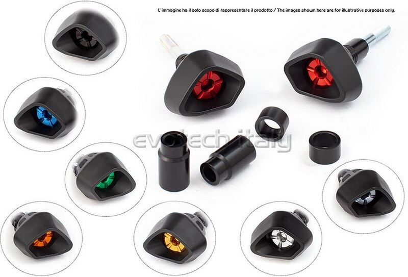 EVOTECH エボテック Antishock Frame Sliders， Red エンジンスライダー・フレームスライダー フレーム