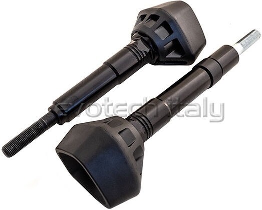 EVOTECH エボテック Antishock Frame Sliders, Black エンジンスライダー・フレームスライダー フレーム