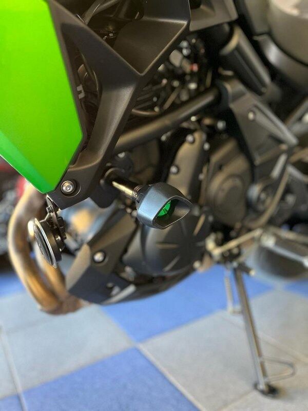 EVOTECH エボテック Antishock Frame Sliders， Green エンジンスライダー・フレームスライダー フレーム