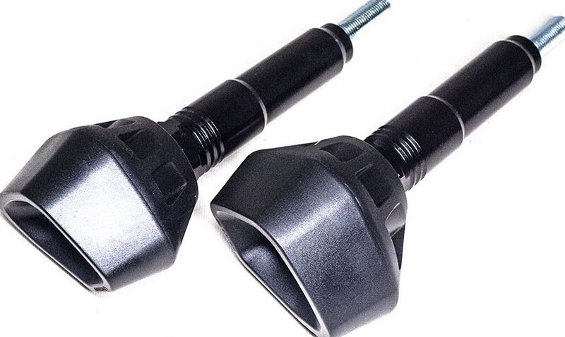 EVOTECH エボテック Antishock Frame Sliders, Black エンジンスライダー・フレームスライダー フレーム|ウェビック 店