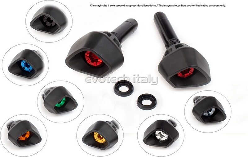 EVOTECH エボテック Antishock Frame Sliders， Orange エンジンスライダー・フレームスライダー フレーム
