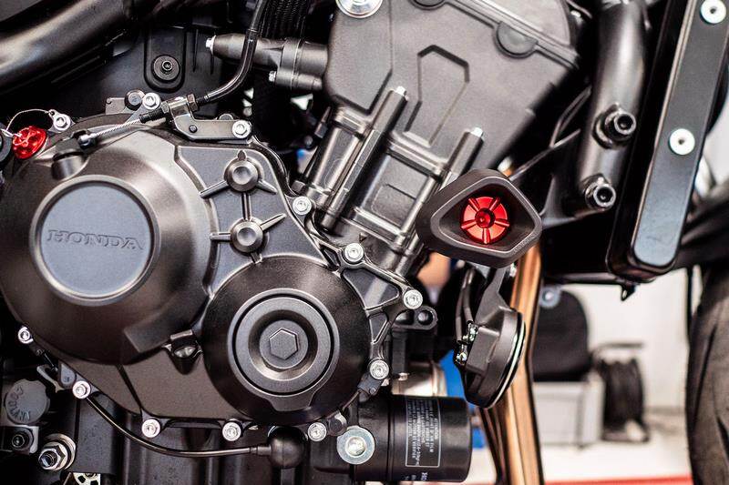 EVOTECH エボテック Antishock Frame Sliders， Red エンジンスライダー・フレームスライダー フレーム
