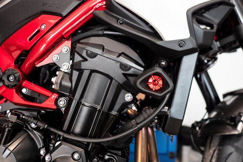 EVOTECH エボテック Antishock Frame Sliders， Red エンジンスライダー・フレームスライダー フレーム