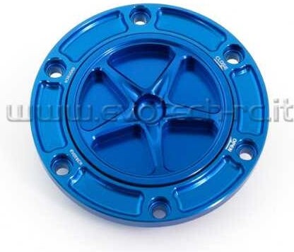 EVOTECH エボテック 6 Bolts Fuel Cap， Blue ガソリンタンクキャップボルト タンク関連 外装