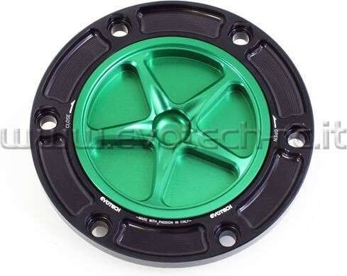 EVOTECH エボテック 6 Bolts Fuel Cap， Green ガソリンタンクキャップボルト タンク関連 外装