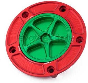EVOTECH エボテック Fuel Cap, Green ガソリンタンクキャップボルト タンク関連 外装