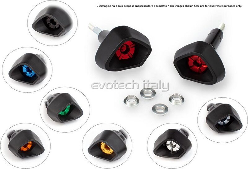 EVOTECH エボテック Antishock Frame Sliders, Green エンジンスライダー・フレームスライダー フレーム|ウェビック 店