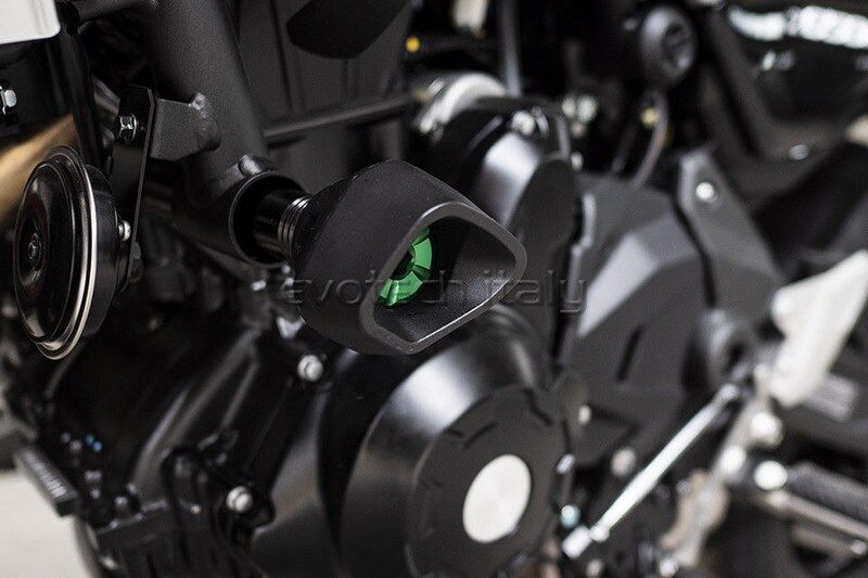 EVOTECH エボテック Antishock Frame Sliders， Green エンジンスライダー・フレームスライダー フレーム