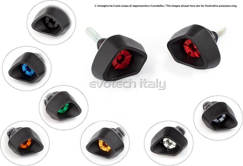 EVOTECH エボテック Antishock Frame Sliders， Silver エンジンスライダー・フレームスライダー フレーム