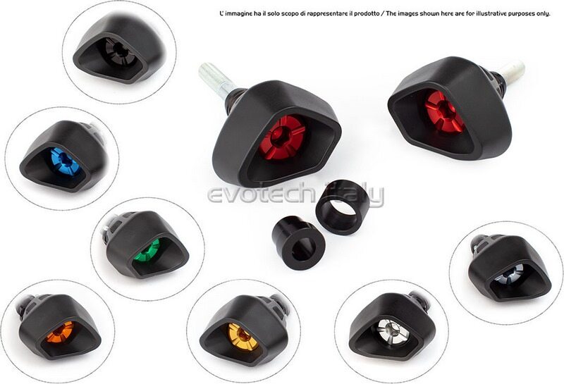 EVOTECH エボテック Anti-Shock Frame Sliders， Orange エンジンスライダー・フレームスライダー フレーム
