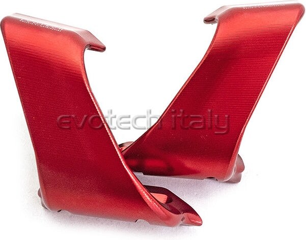 EVOTECH エボテック Aerodynamic Winglets， Red スポイラー・ウイング 外装