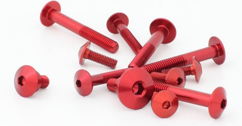 EVOTECH エボテック Fairing Bolts Kit， Red その他外装オプション・補修部品 外装