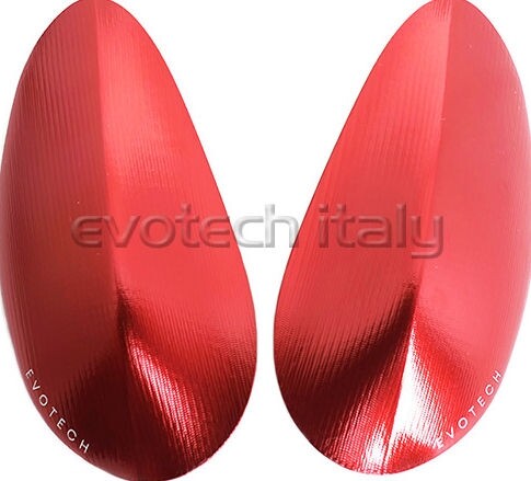 EVOTECH エボテック Mirror Hole Cap Covers, Red その他ミラーオプション・補修部品 ハンドル