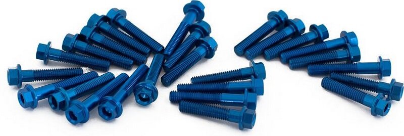 EVOTECH エボテック Engine Bolts Kit， Blue クランクケースボルト エンジンパーツ エンジン｜ウェビック　店