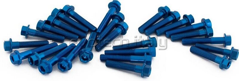 EVOTECH エボテック Engine Bolts Kit， Blue クランクケースボルト エンジンパーツ エンジン