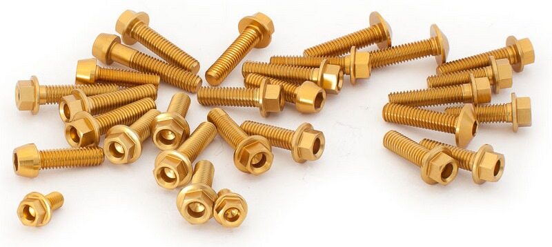 EVOTECH エボテック Fairing Bolts Kit， Gold その他外装オプション・補修部品 外装｜ウェビック　店