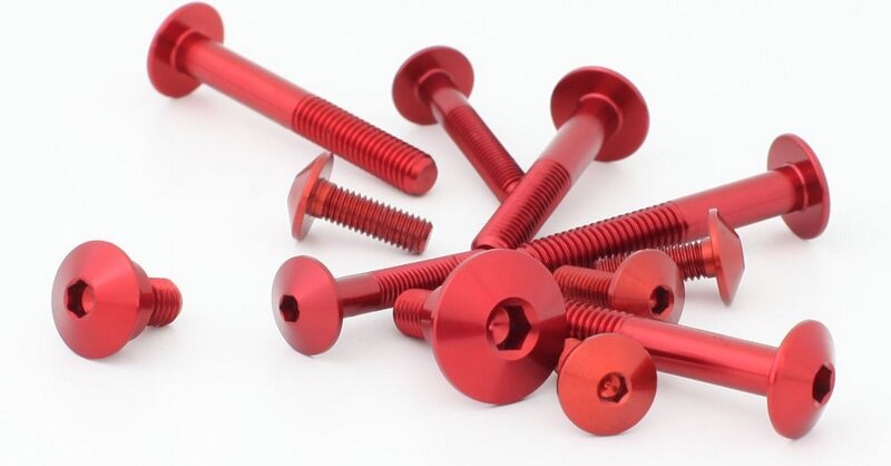 EVOTECH エボテック Fairing Bolts Kit， Red その他外装オプション・補修部品 外装
