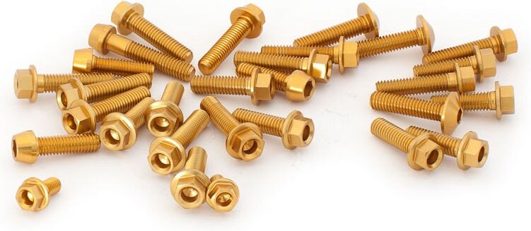 EVOTECH エボテック Fairing Bolts Kit， Gold その他外装オプション・補修部品 外装