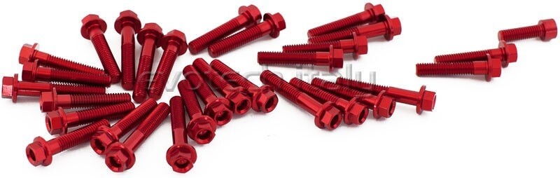 EVOTECH エボテック Engine Bolts Kit， Red クランクケースボルト エンジンパーツ エンジン