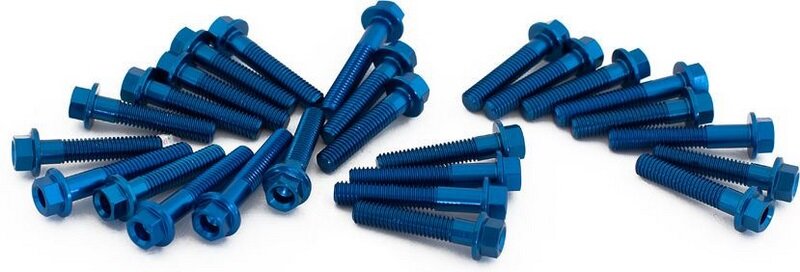 EVOTECH エボテック Engine Bolts Kit， Blue クランクケースボルト エンジンパーツ エンジン