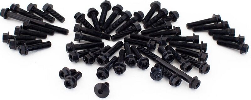 EVOTECH エボテック Engine Bolts Kit， Black クランクケースボルト エンジンパーツ エンジン｜ウェビック　店