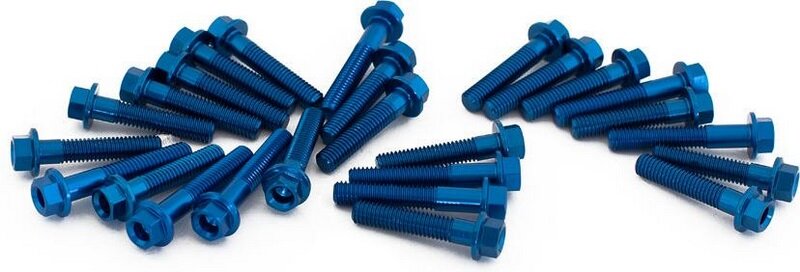 EVOTECH エボテック Engine Bolts Kit， Blue クランクケースボルト エンジンパーツ エンジン｜ウェビック　店