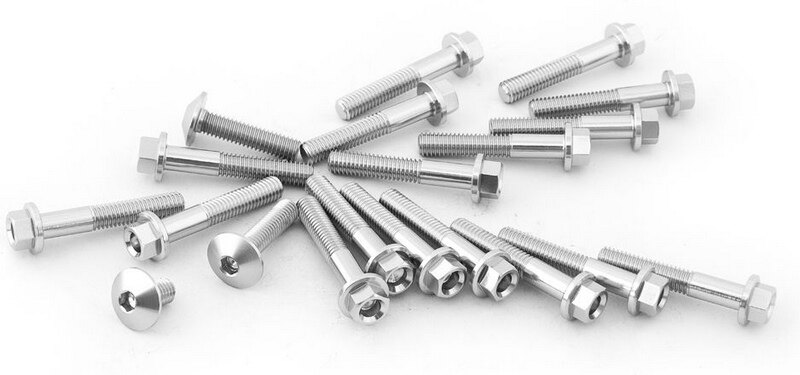 EVOTECH エボテック Engine Bolts Kit, Silver クランクケースボルト エンジンパーツ エンジン|ウェビック 店
