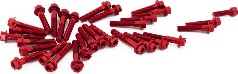 EVOTECH エボテック Engine Bolts Kit, Red クランクケースボルト エンジンパーツ エンジン|ウェビック 店