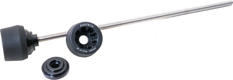 EVOTECH エボテック Rear Axle Fork Protector, Black アクスルスライダー フレーム|ウェビック 店