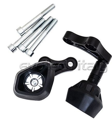 EVOTECH エボテック No Cut Anti-Shock Frame Sliders, Silver エンジンスライダー・フレームスライダー フレーム|ウェビック 店
